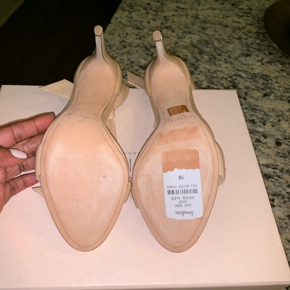 **SOLD**Alexandre Birman Clarita Nude Tie Sandals - Picture 7 of 8